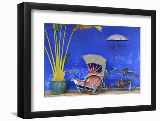 Rickshaw in Cheong Fatt Tze Mansion, Georgetown, Penang Island, Malaysia, Southeast Asia, Asia-Richard Cummins-Framed Photographic Print