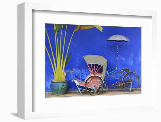 Rickshaw in Cheong Fatt Tze Mansion, Georgetown, Penang Island, Malaysia, Southeast Asia, Asia-Richard Cummins-Framed Photographic Print