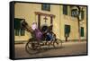 Rickshaw in Front of St. Joseph's Convent-Bruno Morandi-Framed Stretched Canvas