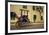 Rickshaw in Front of St. Joseph's Convent-Bruno Morandi-Framed Photographic Print