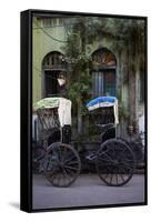 Rickshaw on the Street, Kolkata (Calcutta), West Bengal, India, Asia-Bruno Morandi-Framed Stretched Canvas