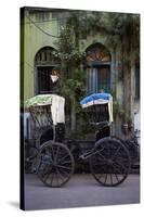 Rickshaw on the Street, Kolkata (Calcutta), West Bengal, India, Asia-Bruno Morandi-Stretched Canvas