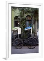 Rickshaw on the Street, Kolkata (Calcutta), West Bengal, India, Asia-Bruno Morandi-Framed Photographic Print