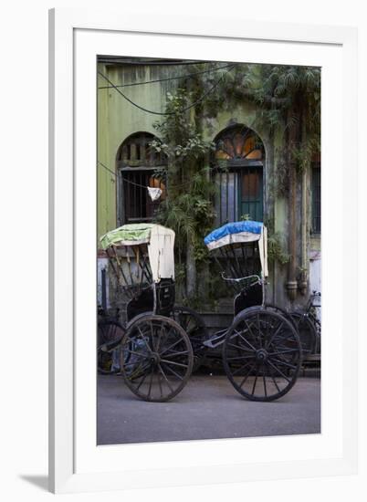 Rickshaw on the Street, Kolkata (Calcutta), West Bengal, India, Asia-Bruno Morandi-Framed Photographic Print