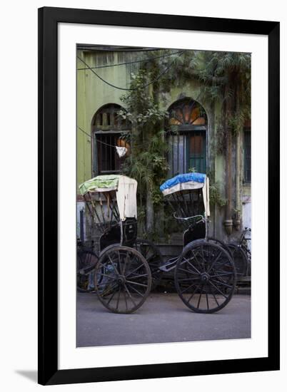 Rickshaw on the Street, Kolkata (Calcutta), West Bengal, India, Asia-Bruno Morandi-Framed Photographic Print