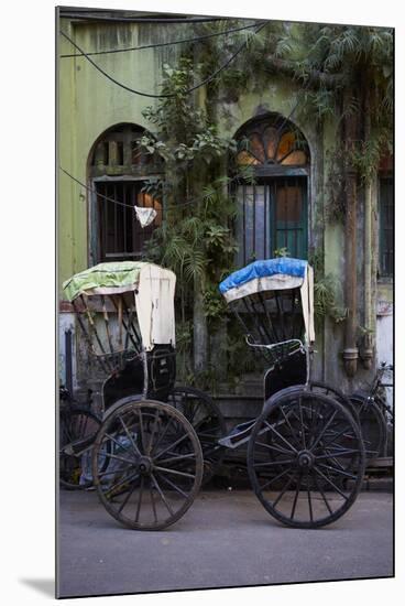 Rickshaw on the Street, Kolkata (Calcutta), West Bengal, India, Asia-Bruno Morandi-Mounted Photographic Print