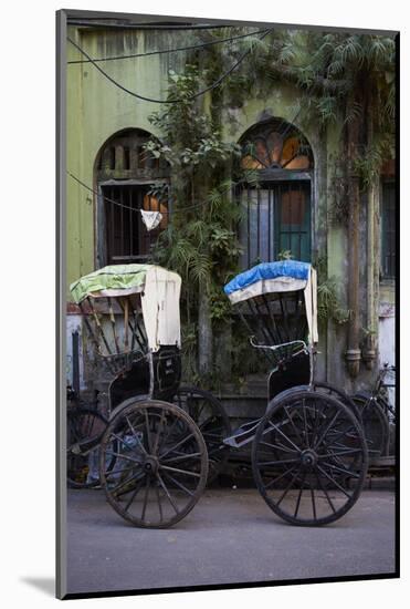 Rickshaw on the Street, Kolkata (Calcutta), West Bengal, India, Asia-Bruno Morandi-Mounted Photographic Print