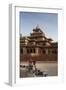 Rickshaw Rider Resting Outside the Ornate Albert Hall Museum in the City of Jaipur, India-Martin Child-Framed Photographic Print