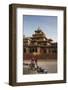 Rickshaw Rider Resting Outside the Ornate Albert Hall Museum in the City of Jaipur, India-Martin Child-Framed Photographic Print