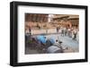 Rickshaws in Durbar Square, UNESCO World Heritage Site, Kathmandu, Nepal, Asia-Ian Trower-Framed Photographic Print