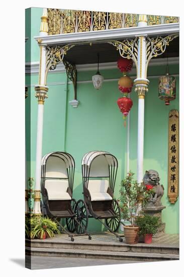 Rickshaws in Pinang Peranakan Mansion, Georgetown, Penang Island, Malaysia, Southeast Asia, Asia-Richard Cummins-Stretched Canvas