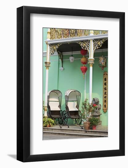 Rickshaws in Pinang Peranakan Mansion, Georgetown, Penang Island, Malaysia, Southeast Asia, Asia-Richard Cummins-Framed Photographic Print