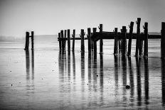 Groyne on Shore in the Evening.-RicoK-Photographic Print