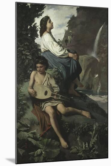 Ricordo Di Tivoli, 1866-1867-Anselm Feuerbach-Mounted Giclee Print