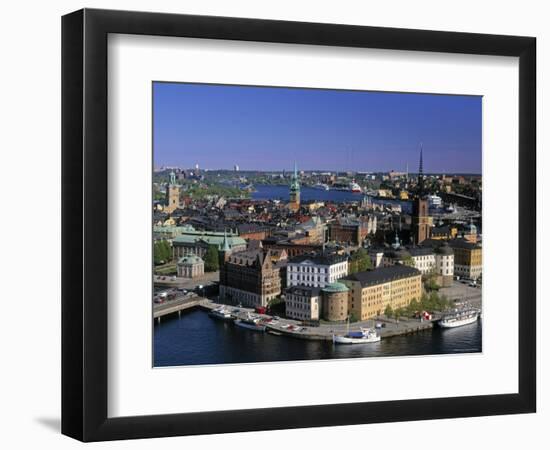 Riddarholmen, Stockholm, Sweden-Walter Bibikow-Framed Photographic Print