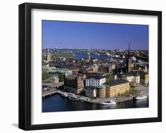 Riddarholmen, Stockholm, Sweden-Walter Bibikow-Framed Photographic Print