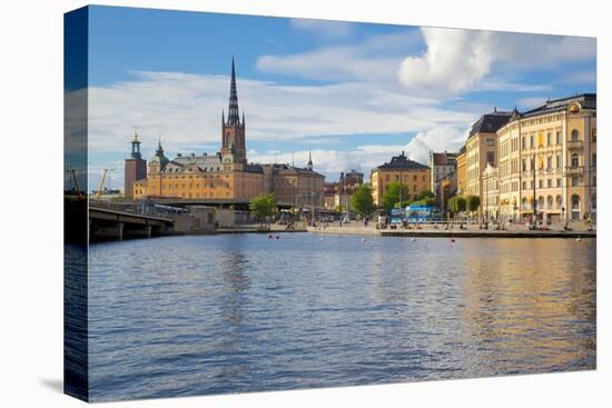 Riddarholmen with Spire of Riddarholmskyrkan (Riddarholmen Church), Stockholm, Sweden-Frank Fell-Stretched Canvas