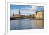 Riddarholmen with Spire of Riddarholmskyrkan (Riddarholmen Church), Stockholm, Sweden-Frank Fell-Framed Photographic Print