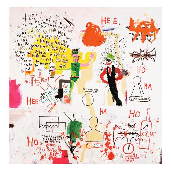 Riddle Me This Batman 1987 Giclee Print Jean Michel Basquiat Allposters Com Riddle Me This Batman 1987 Giclee Print Jean Michel Basquiat Allposters Com