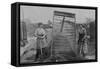 Riddling Cinders, War Office Photographs, 1916 (B/W Photo)-English Photographer-Framed Stretched Canvas