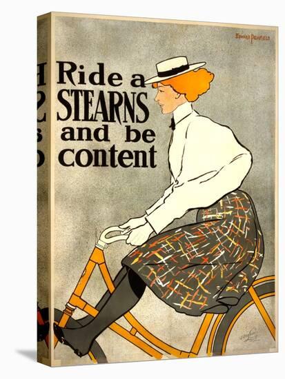 Ride a Stearns and Be Content by Edward Penfield-null-Stretched Canvas