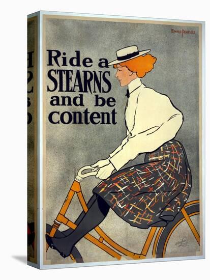 Ride a Stearns and Be Content, C.1896-Edward Penfield-Stretched Canvas