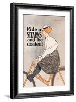 Ride a Stearns and Be Content-Edward Penfield-Framed Art Print