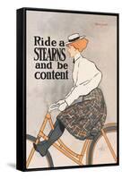 Ride a Stearns and Be Content-Edward Penfield-Framed Stretched Canvas