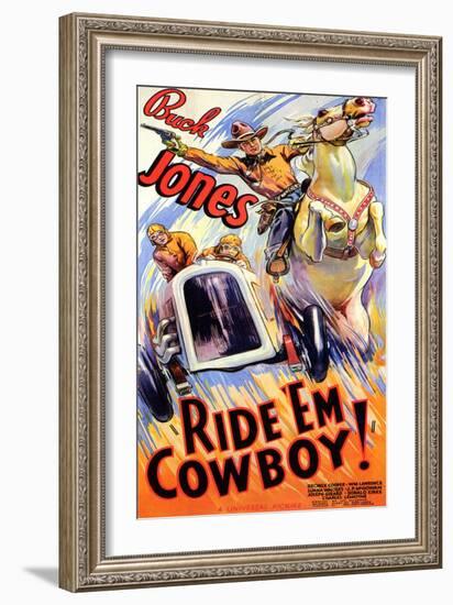 Ride 'Em Cowboy-null-Framed Art Print