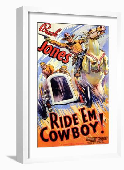 Ride 'Em Cowboy-null-Framed Art Print