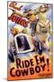 Ride 'Em Cowboy-null-Mounted Art Print