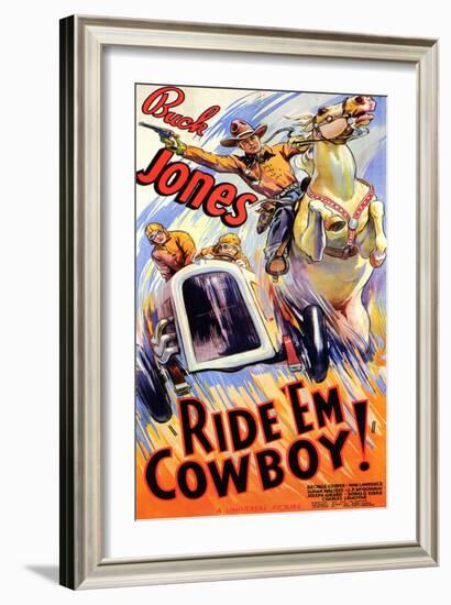 Ride 'Em Cowboy-null-Framed Art Print