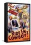 Ride 'Em Cowboy-null-Framed Stretched Canvas