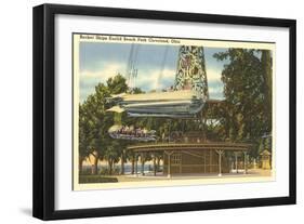 Ride, Euclid Beach Park, Cleveland-null-Framed Art Print