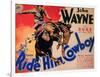 Ride Him Cowboy, 1932-null-Framed Art Print