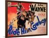 Ride Him Cowboy, 1932-null-Framed Art Print