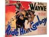 Ride Him Cowboy, 1932-null-Mounted Art Print