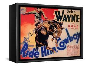 Ride Him Cowboy, 1932-null-Framed Stretched Canvas