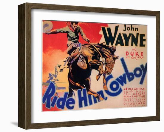 Ride Him Cowboy, 1932-null-Framed Art Print