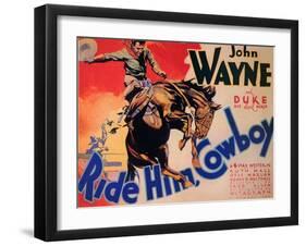 Ride Him Cowboy, 1932-null-Framed Art Print