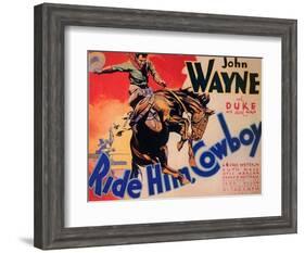 Ride Him Cowboy, 1932-null-Framed Art Print