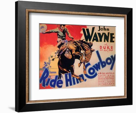 Ride Him Cowboy, 1932-null-Framed Art Print