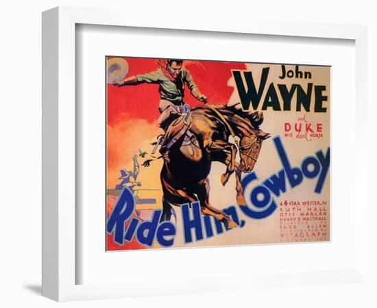 Ride Him Cowboy, 1932-null-Framed Art Print