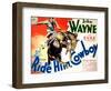 Ride Him Cowboy, John Wayne, 1932-null-Framed Art Print