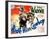 Ride Him Cowboy, John Wayne, 1932-null-Framed Art Print