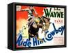 Ride Him Cowboy, John Wayne, 1932-null-Framed Stretched Canvas