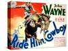 Ride Him Cowboy, John Wayne, 1932-null-Stretched Canvas