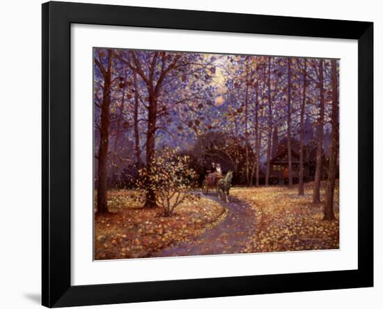 Ride in Autumn-Thelma Leaney Butler-Framed Art Print