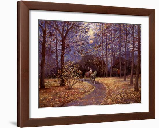 Ride in Autumn-Thelma Leaney Butler-Framed Art Print