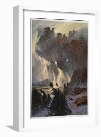 Ride of the Valkyries, 1906-Hermann Hendrich-Framed Giclee Print